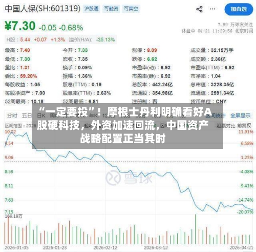 “一定要投	”！摩根士丹利明确看好A股硬科技，外资加速回流，中国资产战略配置正当其时-第3张图片