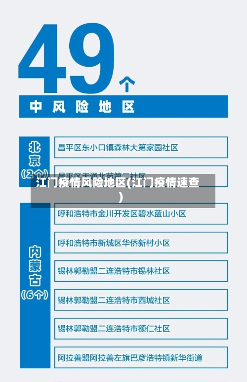 江门疫情风险地区(江门疫情速查)-第2张图片