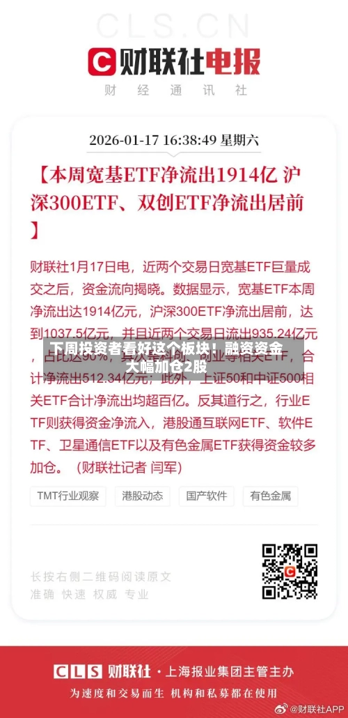 下周投资者看好这个板块！融资资金大幅加仓2股-第2张图片