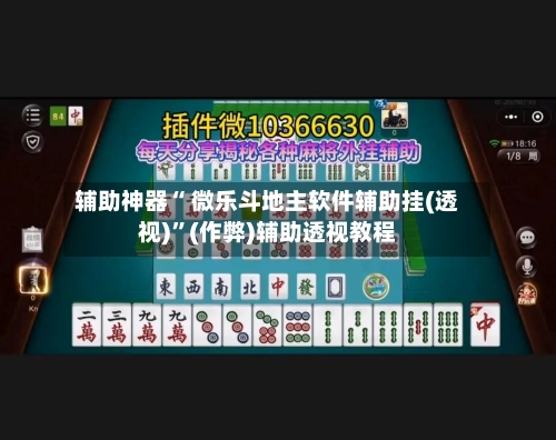 辅助神器“ 微乐斗地主软件辅助挂(透视)”(作弊)辅助透视教程-第2张图片