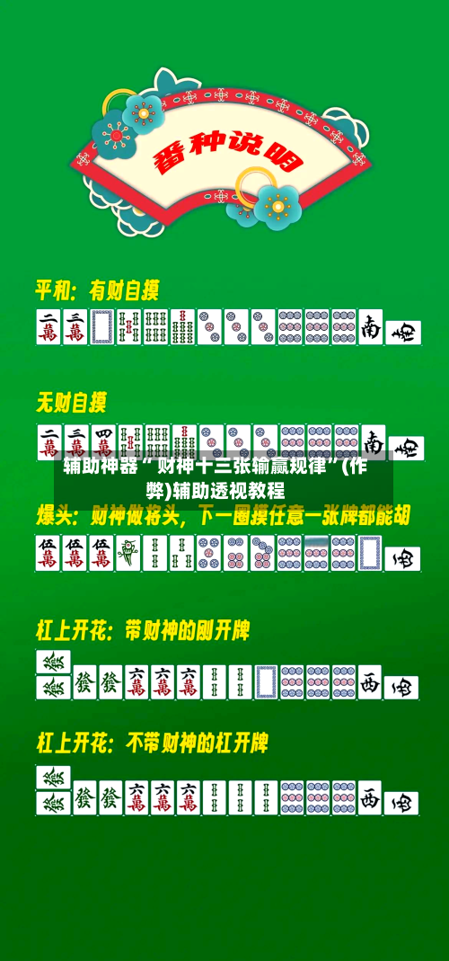 辅助神器“ 财神十三张输赢规律”(作弊)辅助透视教程-第2张图片