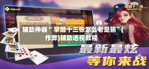 辅助神器“ 掌酷十三张怎么老是输”(作弊)辅助透视教程-第3张图片