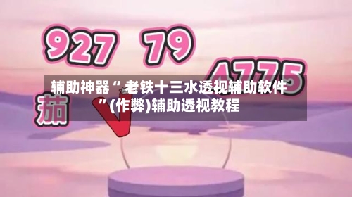 辅助神器“ 老铁十三水透视辅助软件”(作弊)辅助透视教程-第2张图片