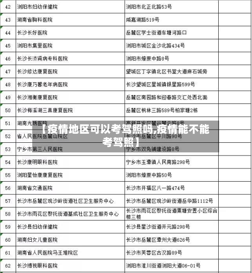 【疫情地区可以考驾照吗,疫情能不能考驾照】