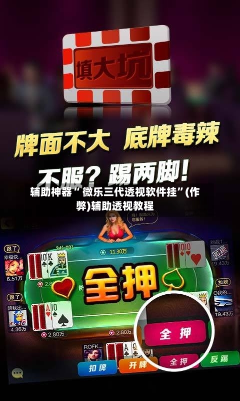 辅助神器“ 微乐三代透视软件挂”(作弊)辅助透视教程