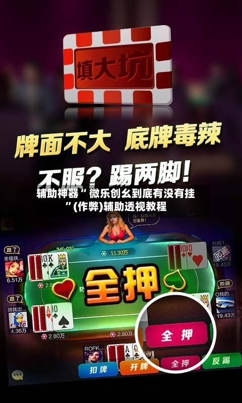 辅助神器“ 微乐创幺到底有没有挂	”(作弊)辅助透视教程-第2张图片