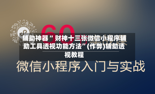 辅助神器“ 财神十三张微信小程序辅助工具透视功能方法”(作弊)辅助透视教程-第2张图片